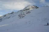 Kaunertal. zo zjazdoviek  je krásny výhľad na Weisseespitze 3518